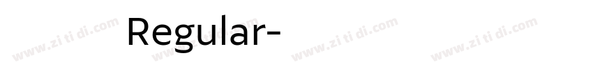 江西拙楷 Regular字体转换